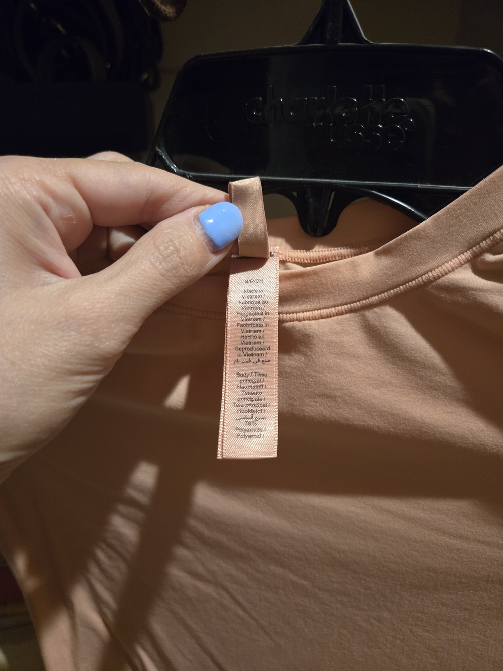 SKIMS Peach Short-Sleeve Crew Neck Tee - Picture 2 of 2